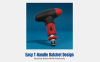 PH3 Ratchet Screwdriver for Ski Binding, Multi-Head Maintenance Tool, Quick Release, Portable