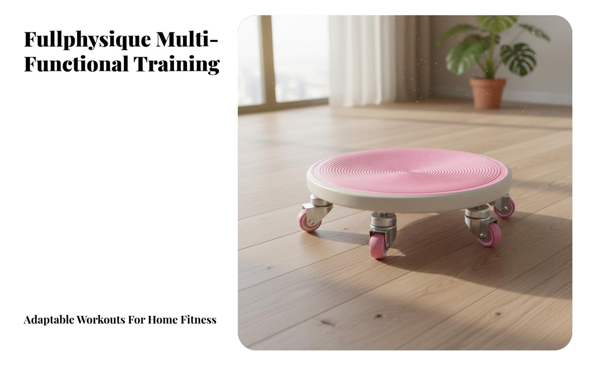Abdominal Wheel, 6-Wheel quiet Fitness sliding disc, Home Exercise Equipment, Multi-Functional Ab Trainer