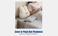 Cartoon Cream Hare Plush Pillow, Soft Pillow, Dorm Room, Bedside, Girls Gift