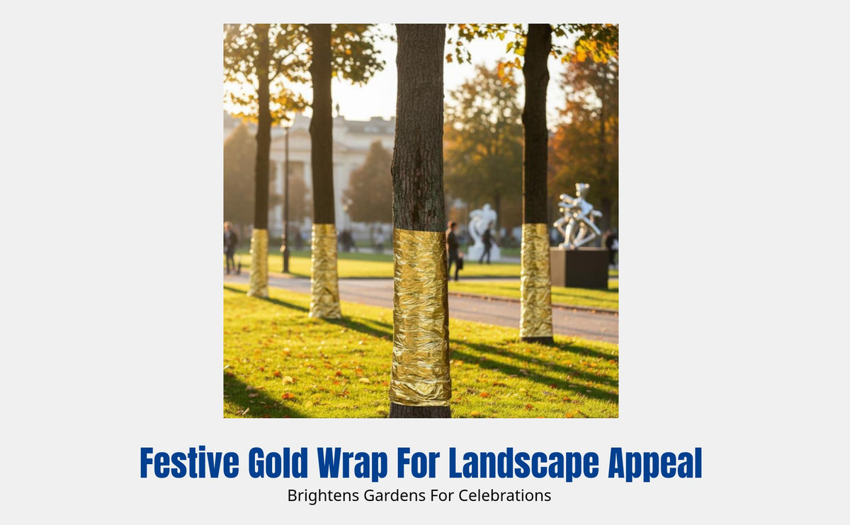 Tree Wrap, Cold Protection Cover, Winter Plant Insulation, Gold Garden Care