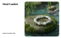 Handmade pale greenstone Bodhi base Bracelet, Carved Cat Paw Beads, Ethnic design Jewelry for Students, Random Color