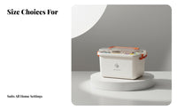 Emergency Aid Box, Household Medicine Organizer, Double Compartment Medical Storage Case, Portable, Large Size, With Lid
