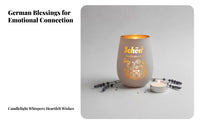 Creative Holiday Candle Holder, Glass Scented Holder, Customizable Pattern, Family Gift