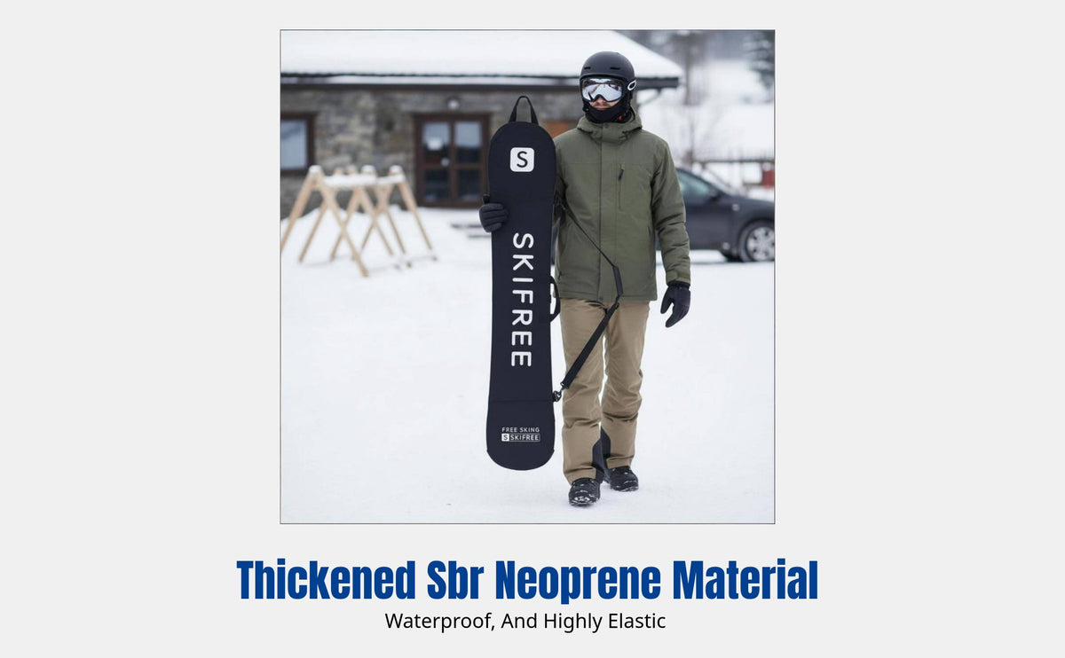 Snowboard Bag, Neoprene Antiabrasion, Padded Board Cover, Single/Double Shoulder, Kids & Adults