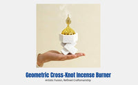 Resin Incense Burner, Creative Cross Knot, Middle East Decor