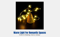 LED Cork Bottle Copper Wire, Waterproof, Multicolor, Flexible, for Wedding, Bar, Holiday Decor