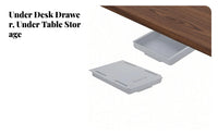 Hidden Under Desk Drawer Box, Storage Organizer for Office, Document