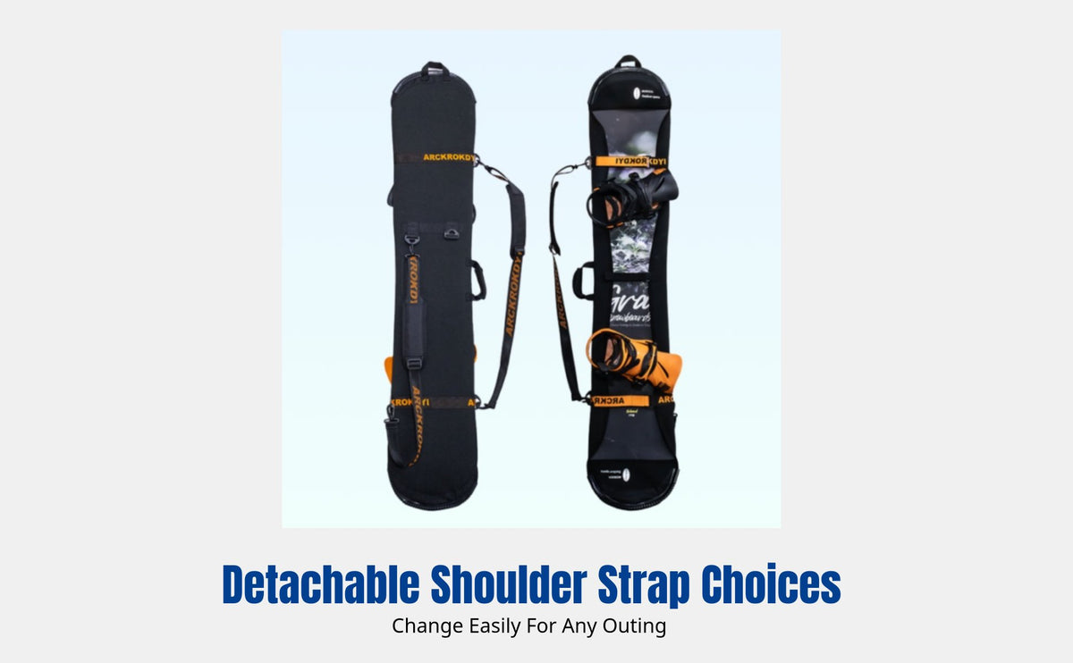 Snowboard Protective Cover, Dumpling Skin, Outdoor, SBR Neoprene, Water-Resistant, Stylish Hook and Loop