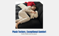 Cute Long Pillow, Cartoon Hare Plush Pillow, Heart-Shaped Support Pillow for Bed, Dorm Decor