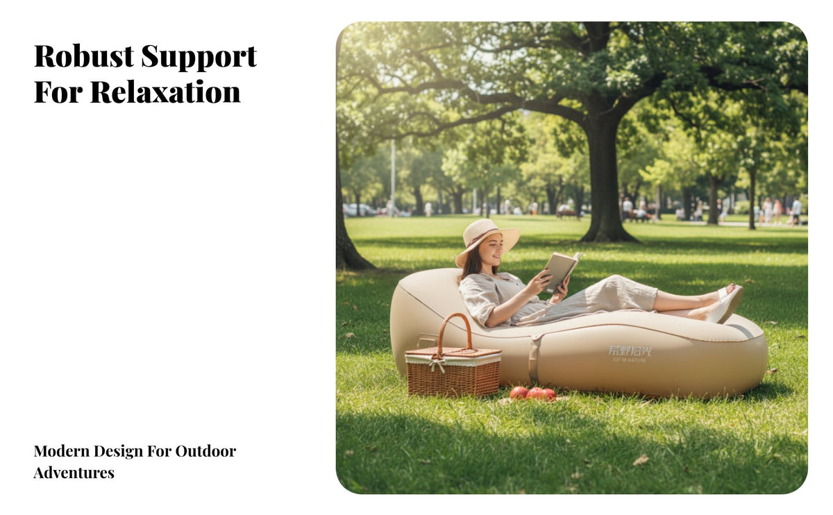 Outdoor Inflatable Sofa, Portable Automatic Air Mattress, Camping Lazy Air Lounger, event, Home Use