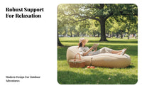 Outdoor Inflatable Sofa, Portable Automatic Air Mattress, Camping Lazy Air Lounger, event, Home Use
