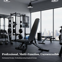 Commercial Adjustable Dumbbell Bench, Multi-Function Incline Flat Fly Bench, Professional Gym Weight Bench