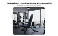 Commercial Adjustable Dumbbell Bench, Multi-Function Incline Flat Fly Bench, Professional Gym Weight Bench