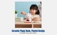 Ceramic Zodiac Animal Money Bank, Creative Home Decor, Lucky Symbol, Children's Gift