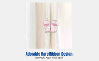 Hare Knot Curtain Tieback, Acrylic, Light Blocking, Removable, Dorm Bed Accessory