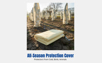 Cold Weather Protection Cover, Non-Woven Drawstring Closure, Cold Resistant, Thick Material, Outdoor Garden Shield