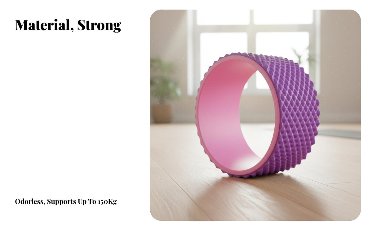 Stretching Wheel, spine and Shoulder Stretch, Home Fitness Equipment, Pilates Ring, Massage Point, Non-Slip Texture