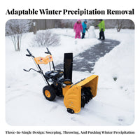 , Hand-Push Small winter Removal Machine, Outdoor path Property winter Sweeper