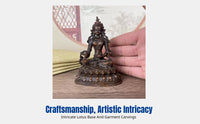 Antique Bronze Buddha Statue, Nepalese Tibetan Wealth God Figurine, Home Decor, Random design