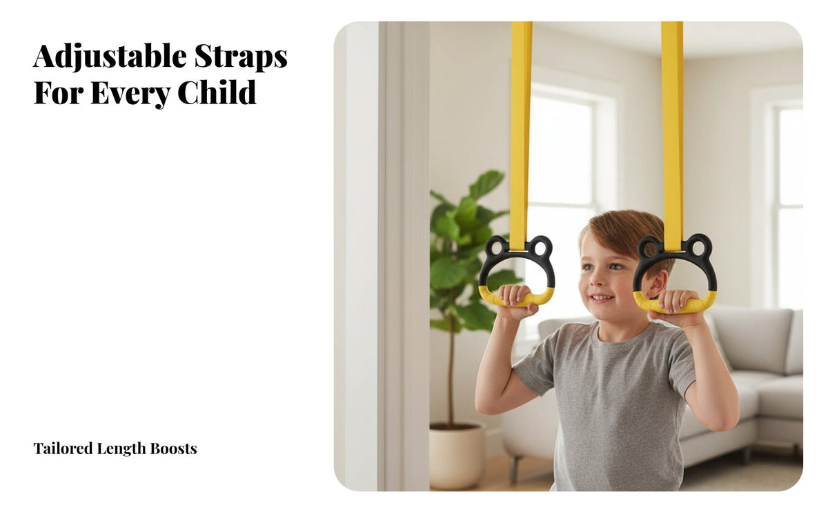 Children's Gym Rings, Indoor Chin-Up Bar, Stretching Equipment