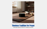 Men's Hui Muslim Prayer Hat, Thick Plush, Winter Warm, Traditional Cap, Flat Top, Simple Design