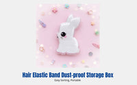 Jewelry Organizer Box, Cartoon Dustproof Storage with Lid, Portable Case for Girls, Hair Fasteners, Barrettes, Small Accessories