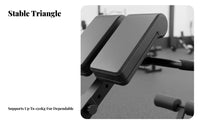 Roman Bench, Foldable Home Fitness Equipment, Adjustable Backrest, Ab and Back Exercise, Calf Raise, Space-Saving