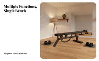 Adjustable Weight Bench, Multi-Functional Gym Equipment, Roman Chair, Preacher Bench, Ab Board for Home & Commercial Fitness