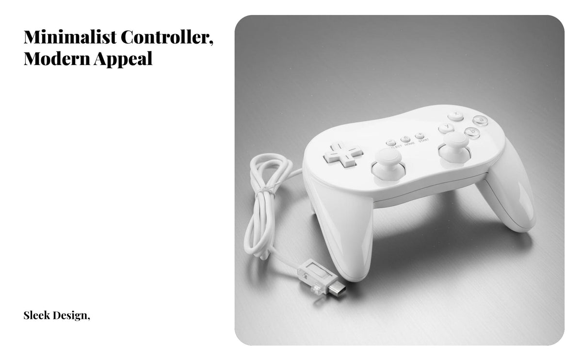 Compatible Wii Controller, traditional elite 2nd Generation, Ergonomic Mini Gamepad, Wireless for Wii Console