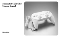 Compatible Wii Controller, traditional elite 2nd Generation, Ergonomic Mini Gamepad, Wireless for Wii Console