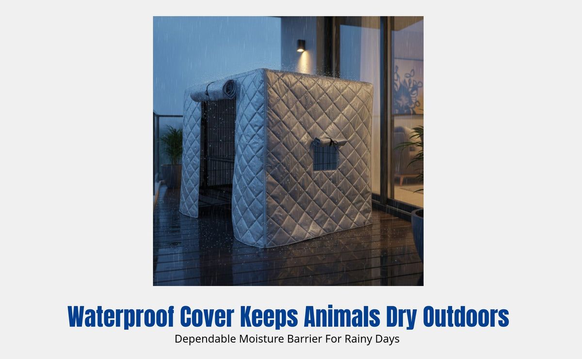 Outdoor Pet Enclosure Cover, Winter Thick Cat Dog House, Waterproof, Windproof, Snowproof, Insulated