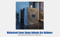 Outdoor Pet Enclosure Cover, Winter Thick Cat Dog House, Waterproof, Windproof, Snowproof, Insulated