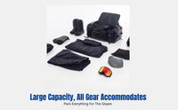 Multifunctional Ski Backpack, Wet and Dry Separation, Large Capacity, Sports Snowboard Shoulder Bag