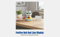 Solar Lion Dance Decor, Chinese Style, Desktop, Auto Nodding