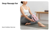 Stretching Leg Massager, 12-Wheel, Deep Tissue, Portable Muscle Relief