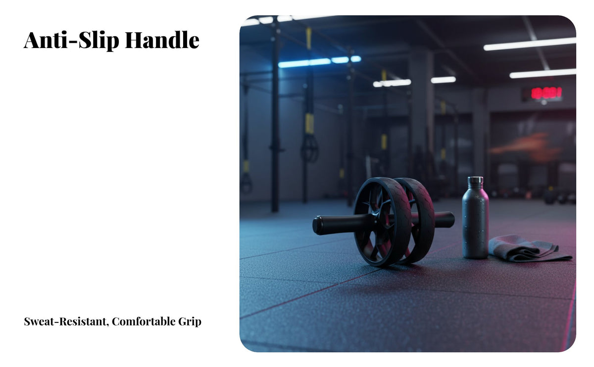 Ab wheel, double Wheel, quiet, Anti-Slip, bounce, Fitness Equipment for Men & Women
