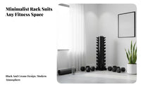 Dumbbell Rack, 3-Tier Steel Dumbbell Stand, Home Gym Equipment for Men & Women