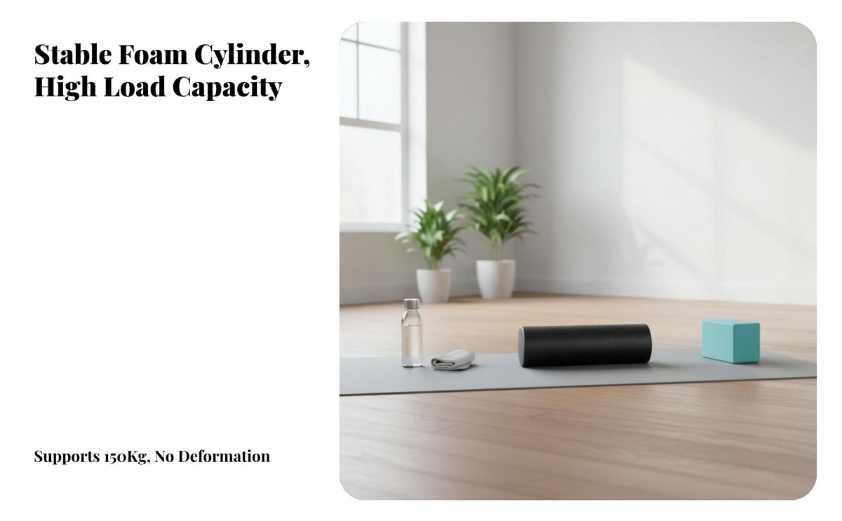 Foam Massage cylinder, firm design, Muscle Relaxation, Fitness, stretching, Suitable for Beginners and Athletes