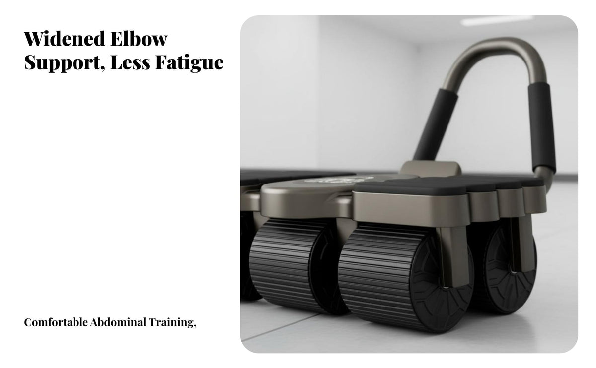 Ab wheel, 6-Wheel Smart Automatic return, Elbow Support, Home Fitness Equipment