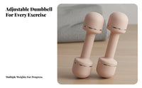 Adjustable Dumbbells for Women, Home Fitness Equipment, Smart upper limb Training, space-saving Design