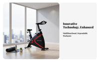 Indoor Exercise Bike, Home Fitness Equipment, Quiet Upright Cycling, Ergonomic Adjustable Seat