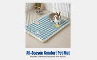 Pet Mat for Rabbits, Chinchilla, Guinea Pig, Indoor Enclosure Pad, Winter Warm Sleeping Mat, Soft and Breathable