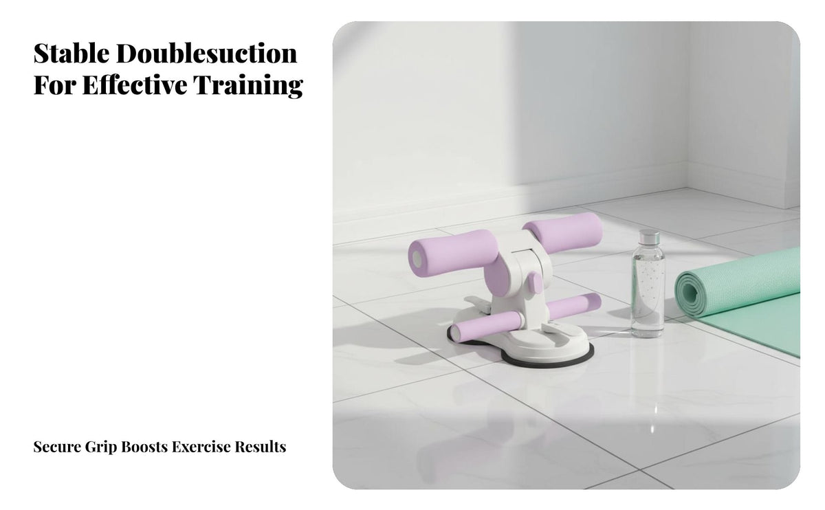 double Suction Sit Up Assistant, Twocolor fitness Equipment, Home & Outdoor Ab Trainer