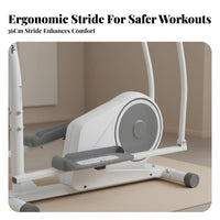 Elliptical Machine, quiet Magnetic Control, Home Fitness Bike, Indoor Stepper, Multi-Function, alabaster