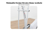 Elliptical Machine, quiet Magnetic Control, Home Fitness Bike, Indoor Stepper, Multi-Function, alabaster