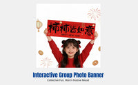 2026 New Year Handheld Banner, Horse Theme Photo Prop, Festive Party Decor, Group Event, Countdown