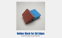 Ski Edge Tuning Rubber Block, Rust Removal & Polishing, Soft Stone for Snowboard