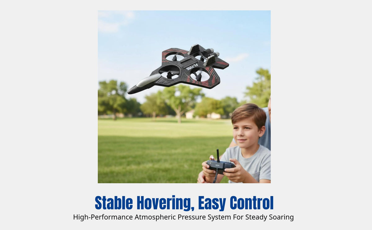 Foam Fighter Drone, 4-Axis RC Airplane, Gyro Stabilized, Kids, Indoor Outdoor