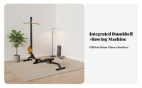 Space-Saving Dumbbell Rowing Machine, Adjustable Weight, Foldable, Home Gym Equipment