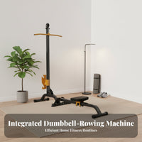 Space-Saving Dumbbell Rowing Machine, Adjustable Weight, Foldable, Home Gym Equipment
